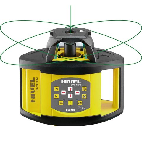 Rotační laser 500m, 10m/±1mm, zelený,  NL520G